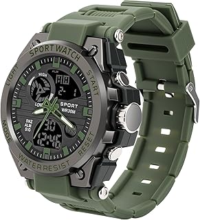 Uhren Herren Digitaluhr, Analoge Oder Digitale Sportuhr Outdoor Tactical Watch Digital Herrenuhr Wasserdicht Armbanduhr Herren Militär Uhr mit Datum, Wecker, Stoppuhr, Leuchtendes Display