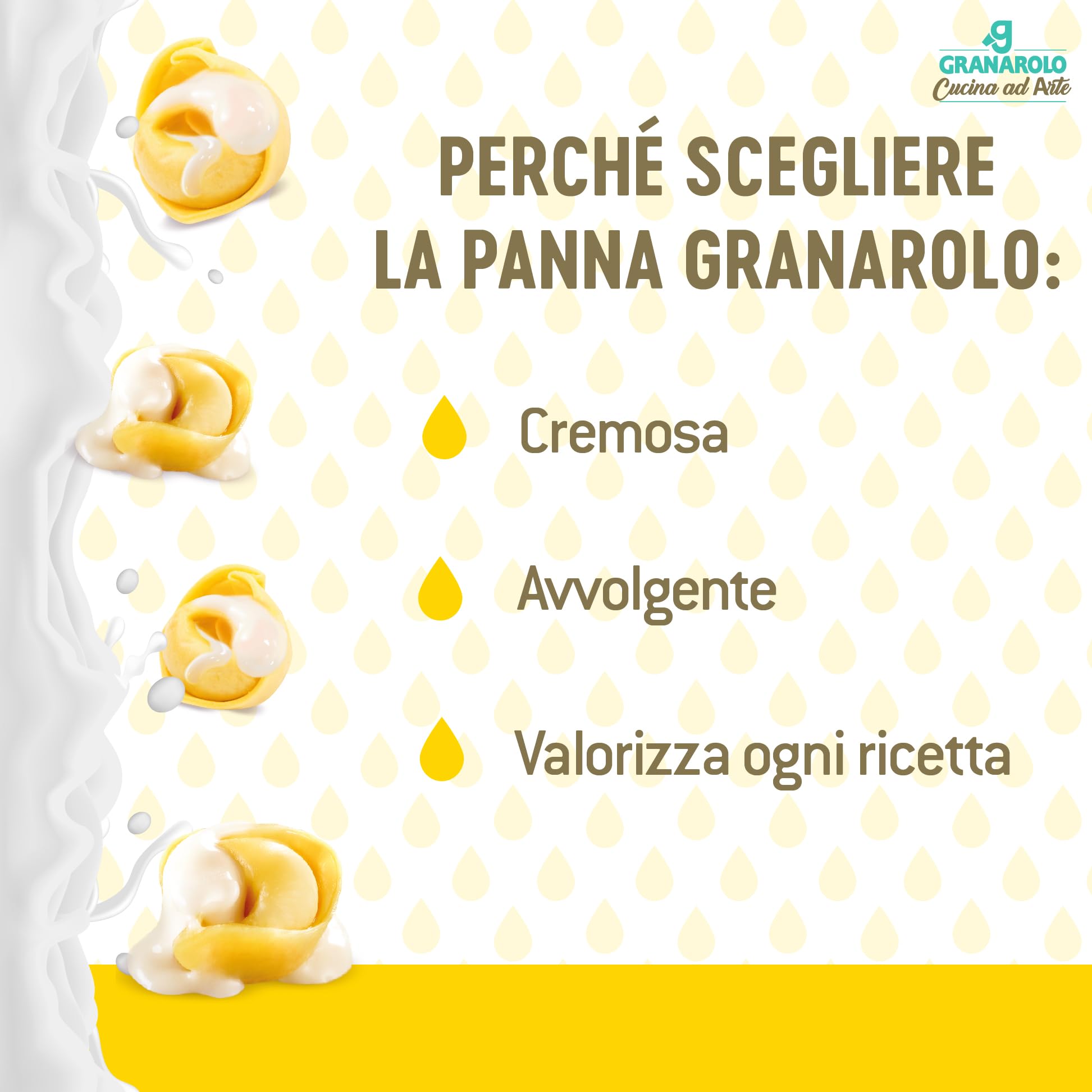 Granarolo, Panna da Cucina UHT, Cucina ad Arte, Buona e Cremosa, Ottima per Velocizzare Ogni Ricetta in Modo Gustoso, 100% Made in Italy, 24 Brik da 100 ml