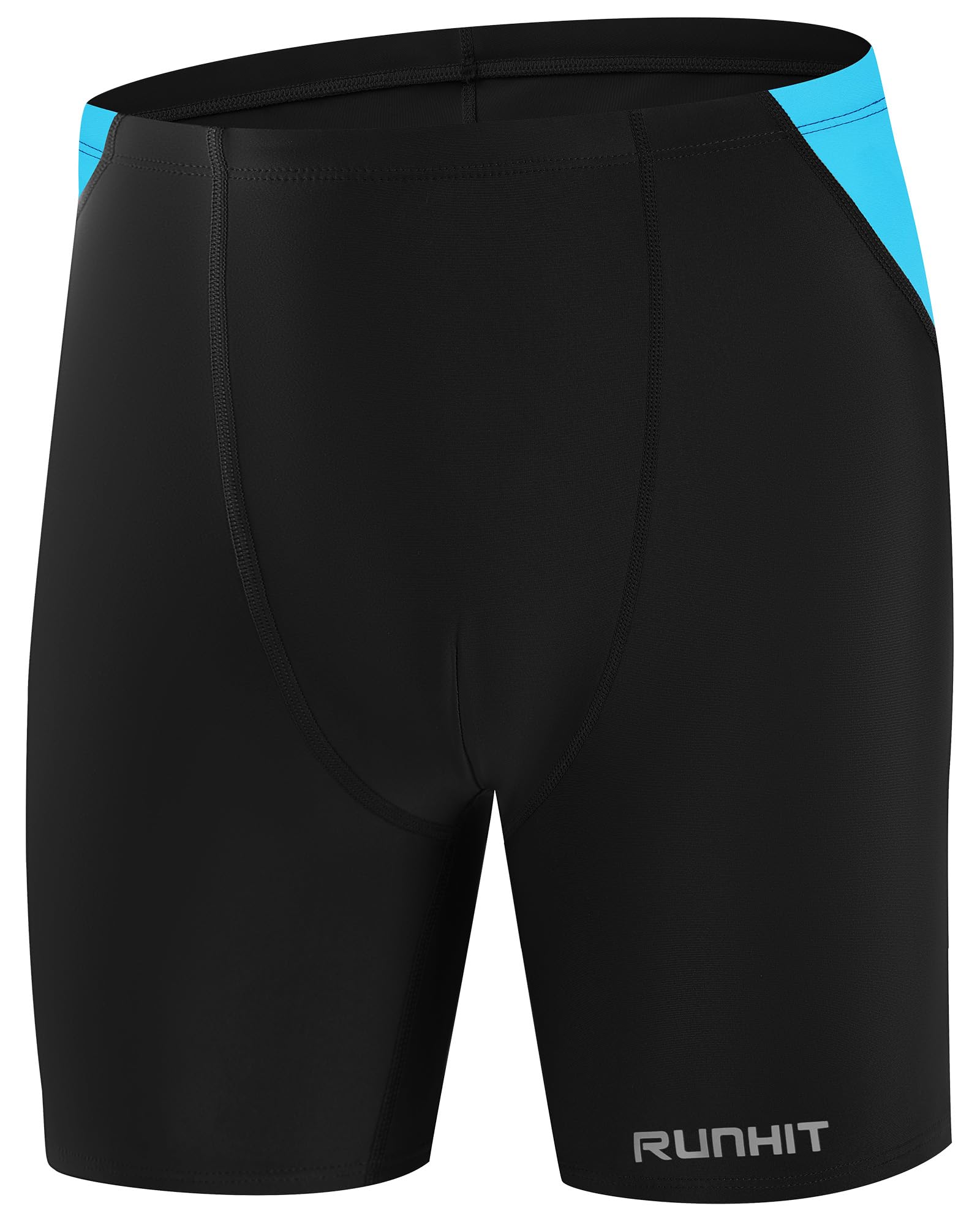 Runhit Badehose Herren Enganliegend, Schnelltrocknende Schwimmhose Kurz 5–6 Zoll, Elastische Badehose für Schwimmen & Training