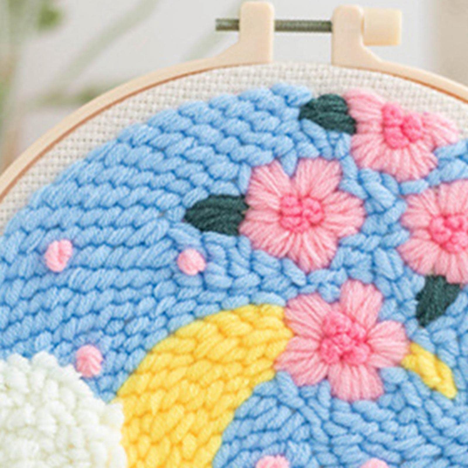 THE STYLE SUTRA® Punch Needle Embroidery Starter Kit for Adults | DIY Yarn Moon | Needlecrafts & Cross Stitch | Hand Embroidery Kit for Beginners-image-29