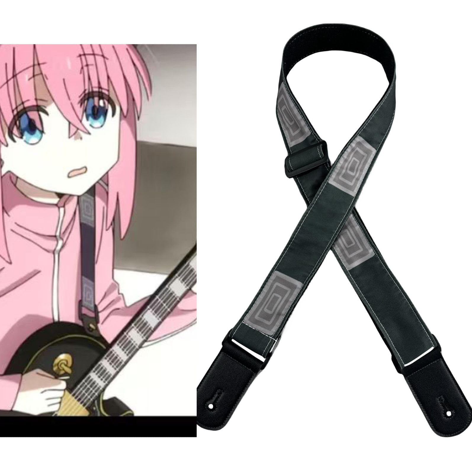 後藤ひとり　ギターストラップ新品未使用 Amazon.co.jp: ぼっちざろっく ギター ベース ストラップ 後藤