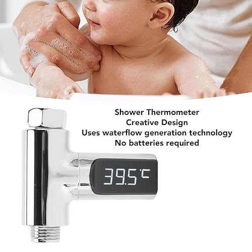 Miniatura 5 de FTVOGUE Termómetro de ducha LED, termómetro digital de flujo de agua de lectura instantánea con pantalla LCD grande, para baño, cocina, grifo y