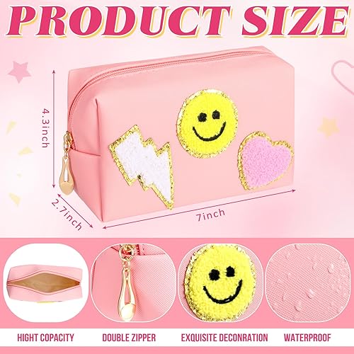 Miniatura 2 de Silkfly Juego de 64 bolsas de maquillaje para niña, bolsa de maquillaje impermeable con llavero, pulseras de amistad sin marco, en forma de corazón,