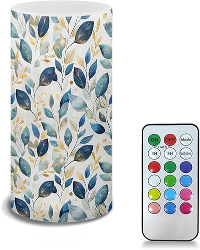 Vista 190 de Velas LED sin llama personalizadas que funcionan con pilas con temporizador remoto que cambia de color, personaliza fotos y texto, hazlo tú mismo tu