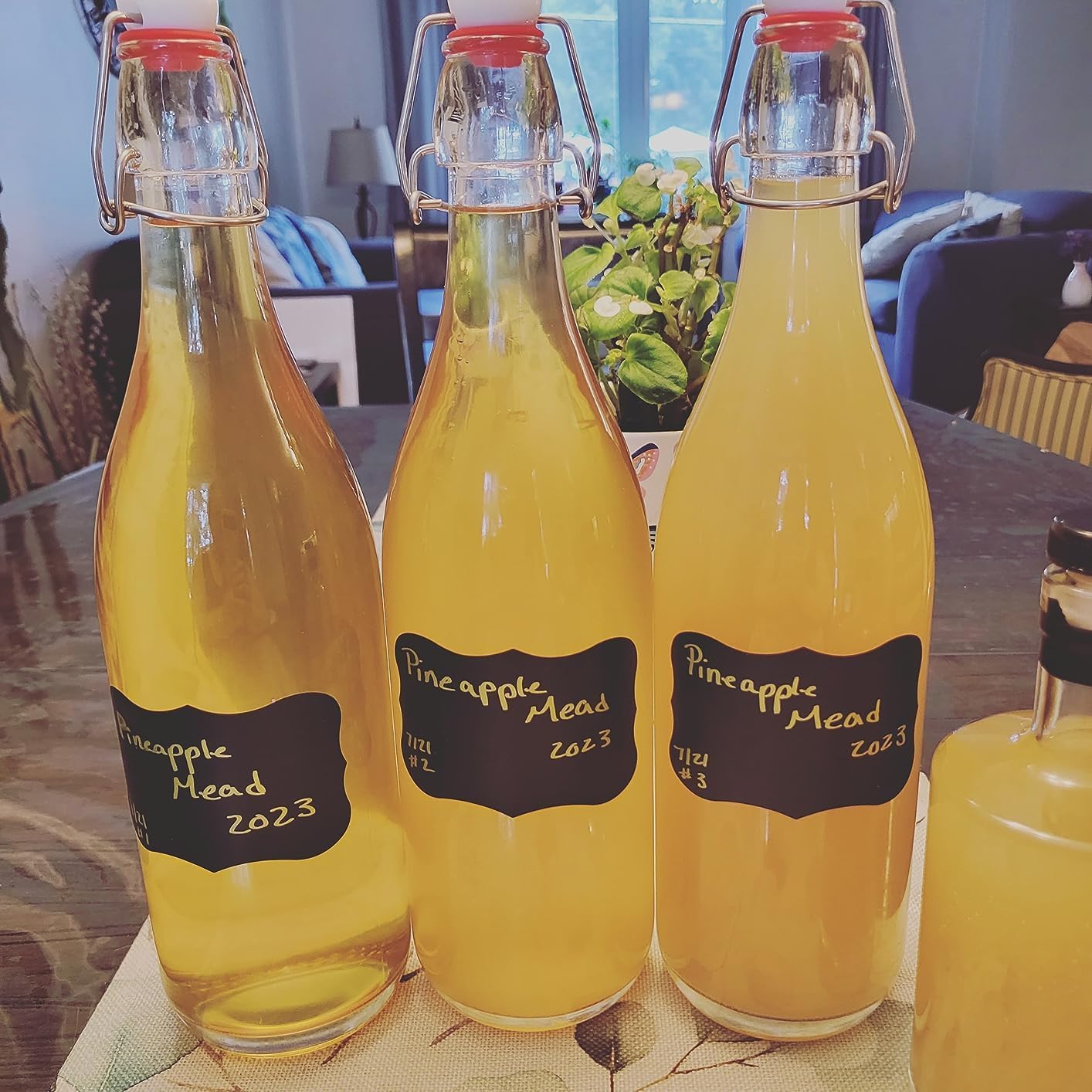 Swing Top Glass Bottles [1 Liter / 33 fl. oz.] [Pack of 6] – Flip Top Coquito Bottles for Kombucha, Fermentation, Beer, Kefir, Wine – Airtight Stopper Lids with Extra Gaskets, Funnel, Labels & More - Image 6