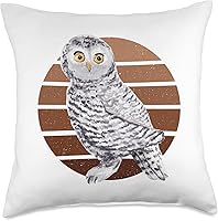 Vista 1 de Owls Birds Uhu Animal Friend Forest Animal Stone Owl Barn Owls Throw Pillow