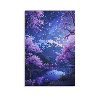 装飾的な風景画 油彩 大きめ 油彩画 浅間山 山と川の風景 油彩画 大きめ - メルカリ