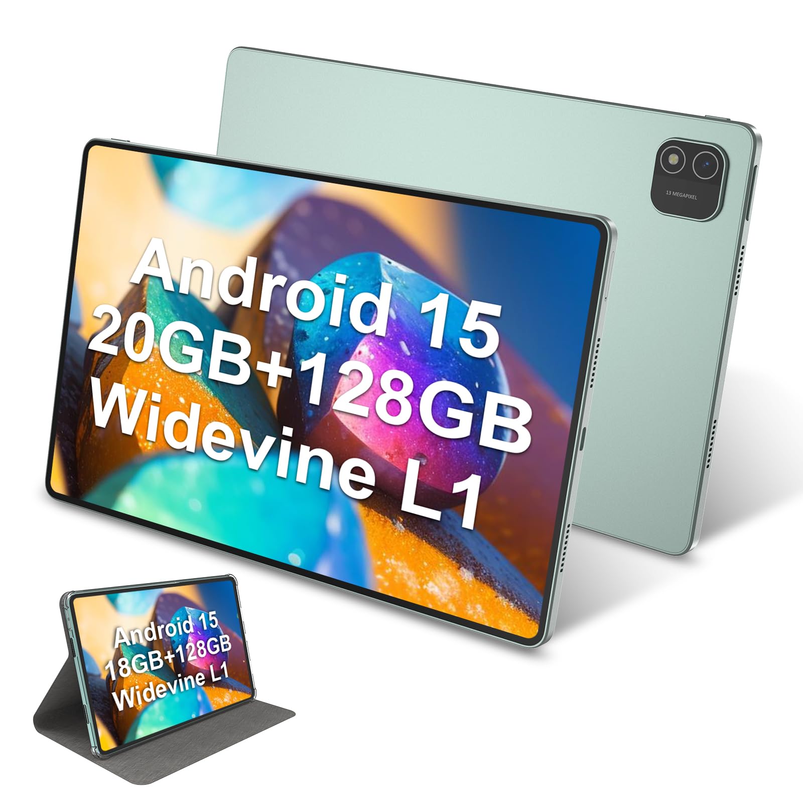 Amazon.com : 11 inch Tablet, Android 15 Tablet 20GB RAM +128GB ROM