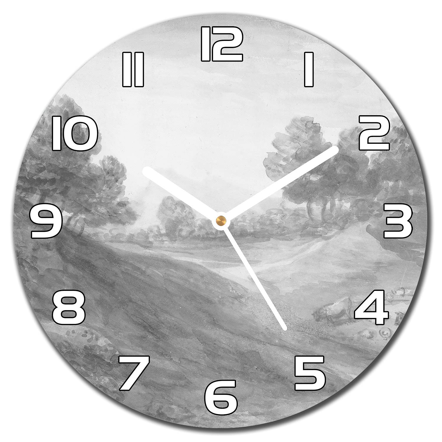 Horloge en verre de sécurité pour sublimer vos murs avec style vintage