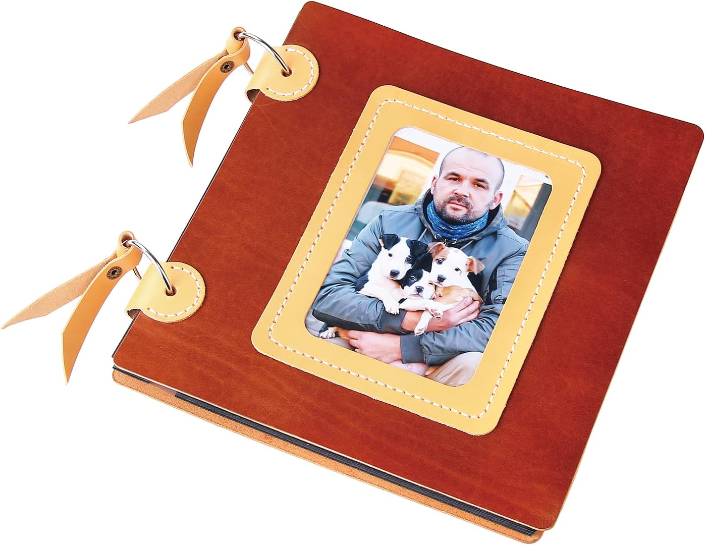 MY MEMORY leather photo album self adhesive pages,premium