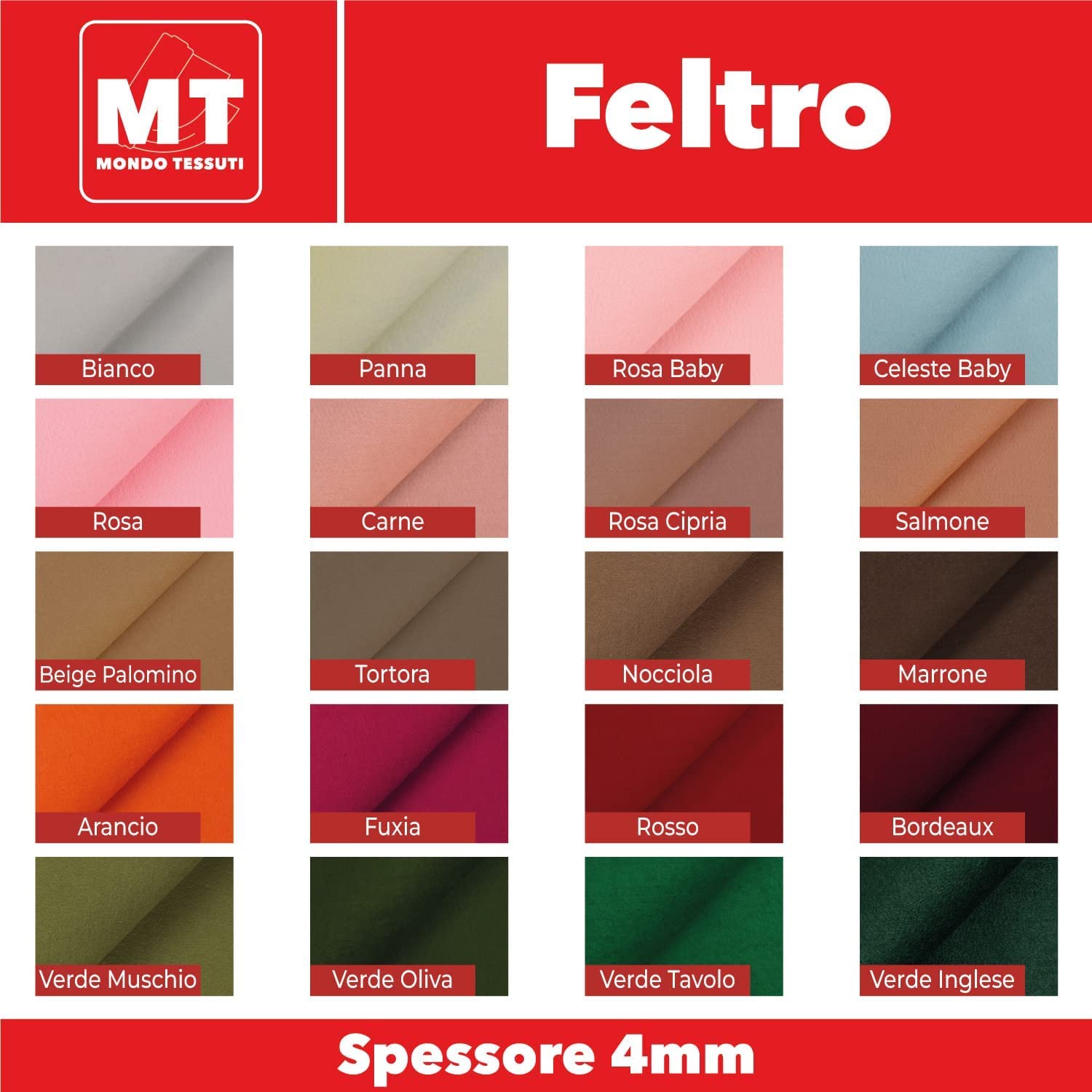 Vilt op rol - 1 mm - 45 cm - polyester - Kleur 645 geel
