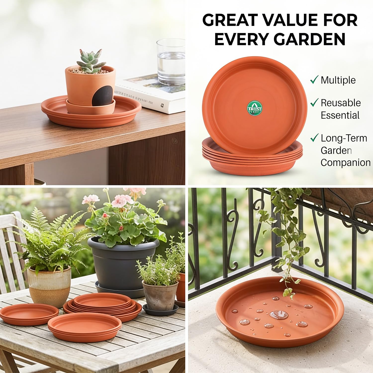 TrustBasket Plant Saucers - Protect Your Floors -7 TrustBasket Plant Saucers - Protect Your Floors -7