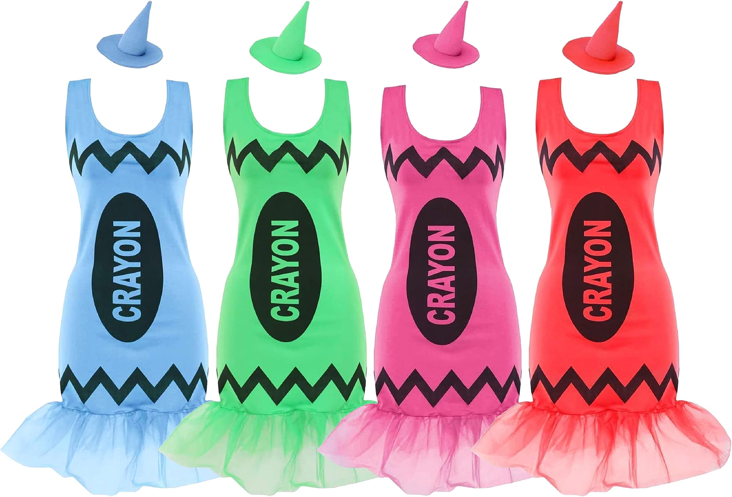 I LOVE FANCY DRESS LADIES CRAYON COSTUME - CRAYOLA® GLITZ & GLITTER WORLD BOOK DAY COSTUME (UK 8-12 | PINK)