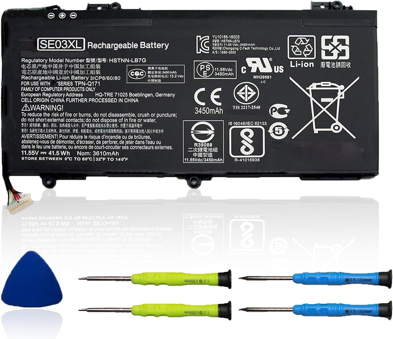 SE03XL Laptop Battery Compatible with HP Pavilion 14 14-AL000 14-AL125TX 14-AL136TX Series SE03041XL HSTNN-LB7G HSTNN-UB6Z TPN-Q171 849568-421 849568-541 849908-850 11.55V 41.5Wh 3615mAh