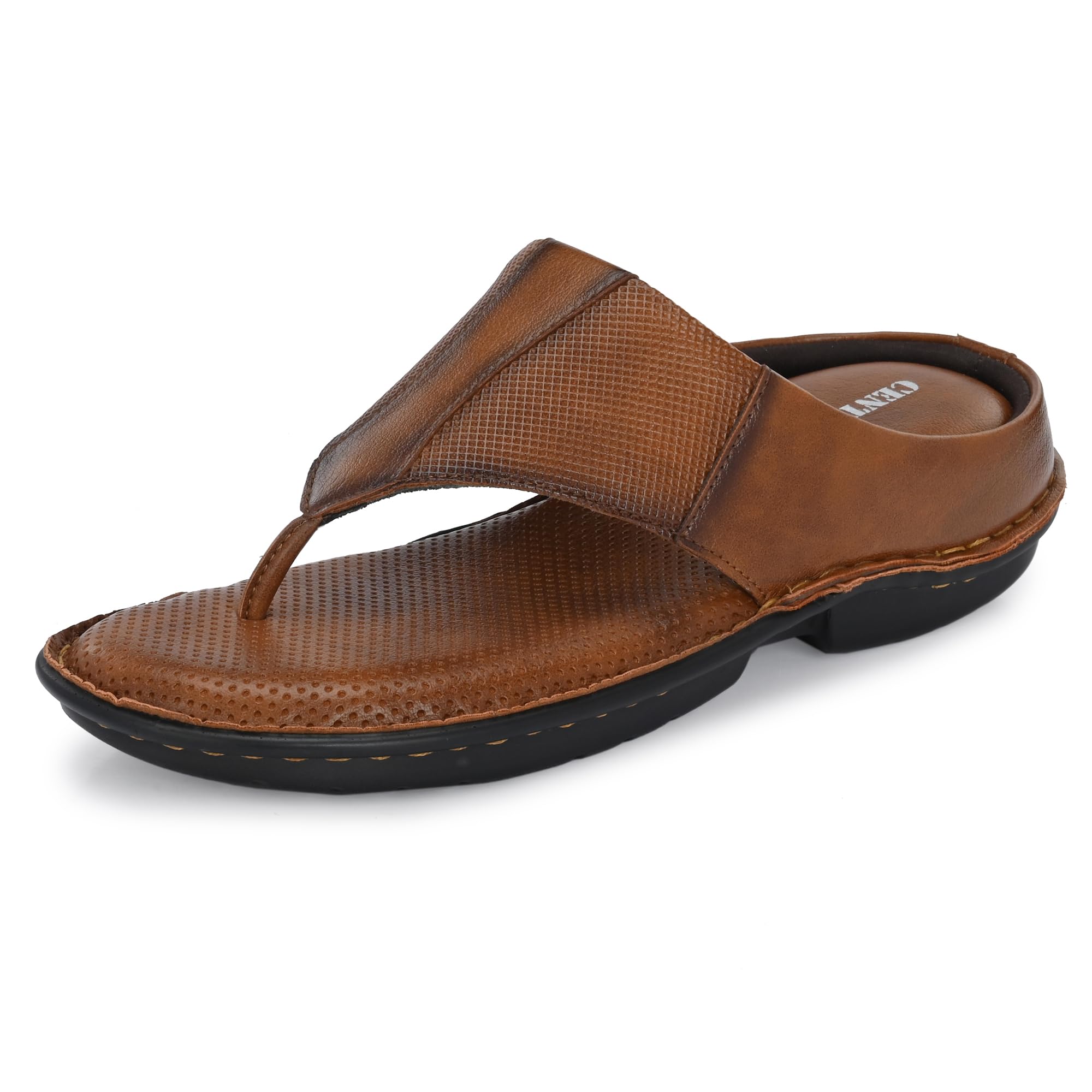 Men's Thong Sandals | Comfort & Style with Soft Cushioned Insole | Trendy Design with Heel Support |Non Slip Comfortable Walking Slippers (6603)