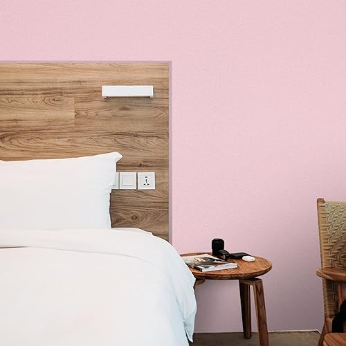 Miniatura 4 de Papel tapiz de seda rosa para despegar y pegar, papel tapiz autoadhesivo de 15.7 x 500 pulgadas, papel de contacto de pared fácil de pegar para