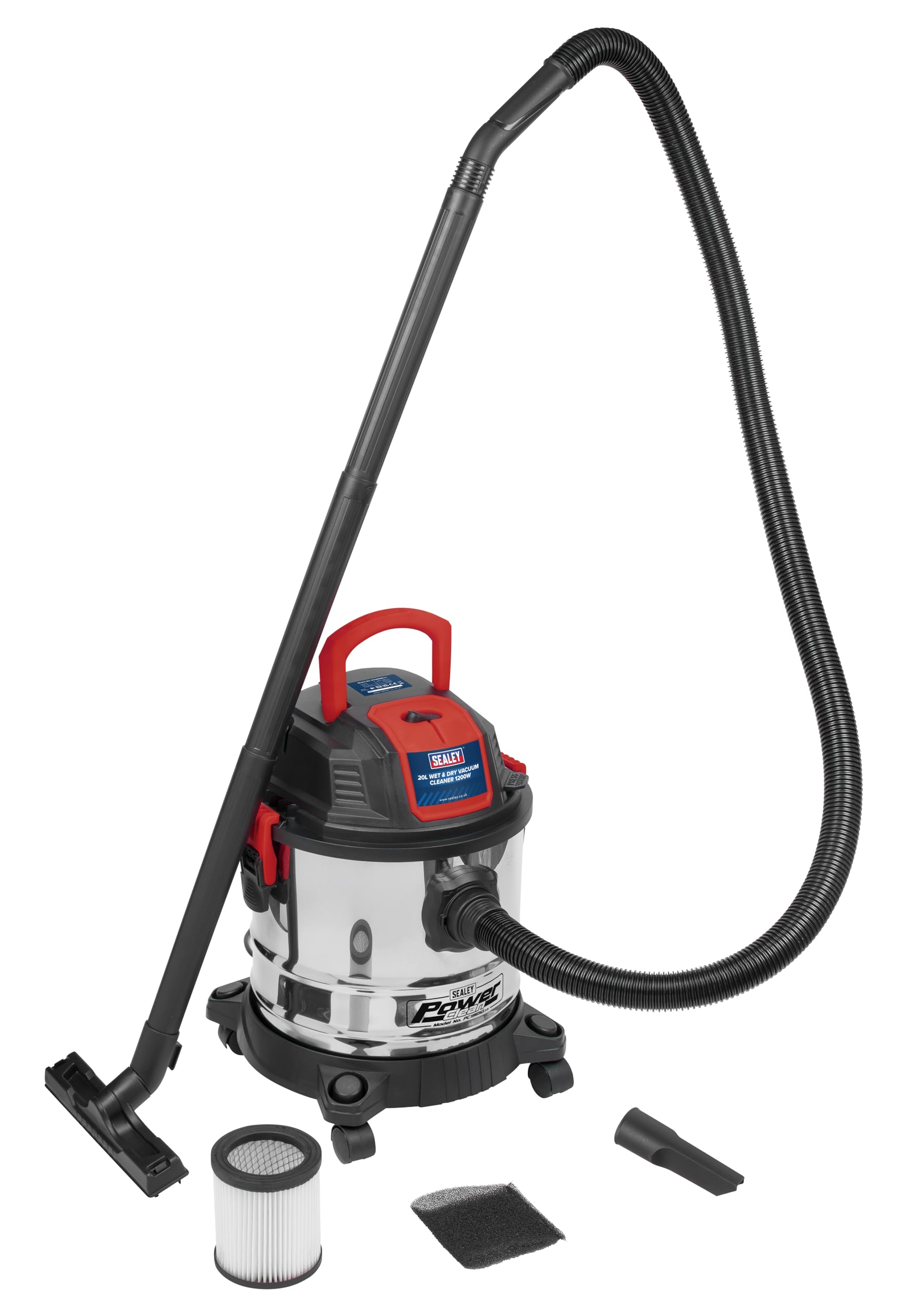 Sealey PC195SD Wet and Dry Vacuum Cleaner / Blower 20L 240v