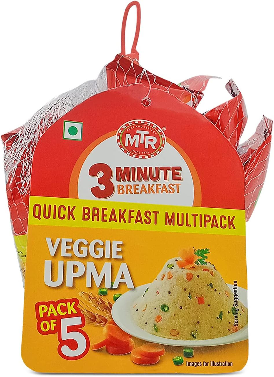 MTR 3Min Upma Pouch, 300g (Pack Of 5)