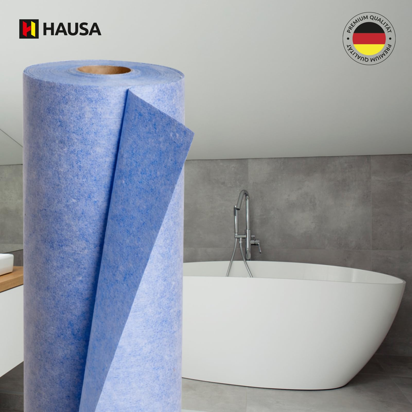 Hausa Sigillatura Pro3 10 m2, impermeabile, resistente al gelo, ideale per bagni e cucine, adatto per riscaldamento a pavimento