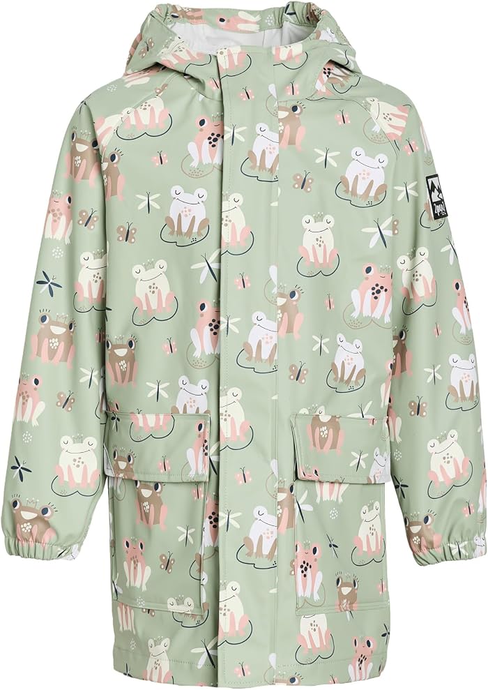 Детские Deux par Deux Green Raincoat With Color-Changing Frogs (Toddler/Little Kid)