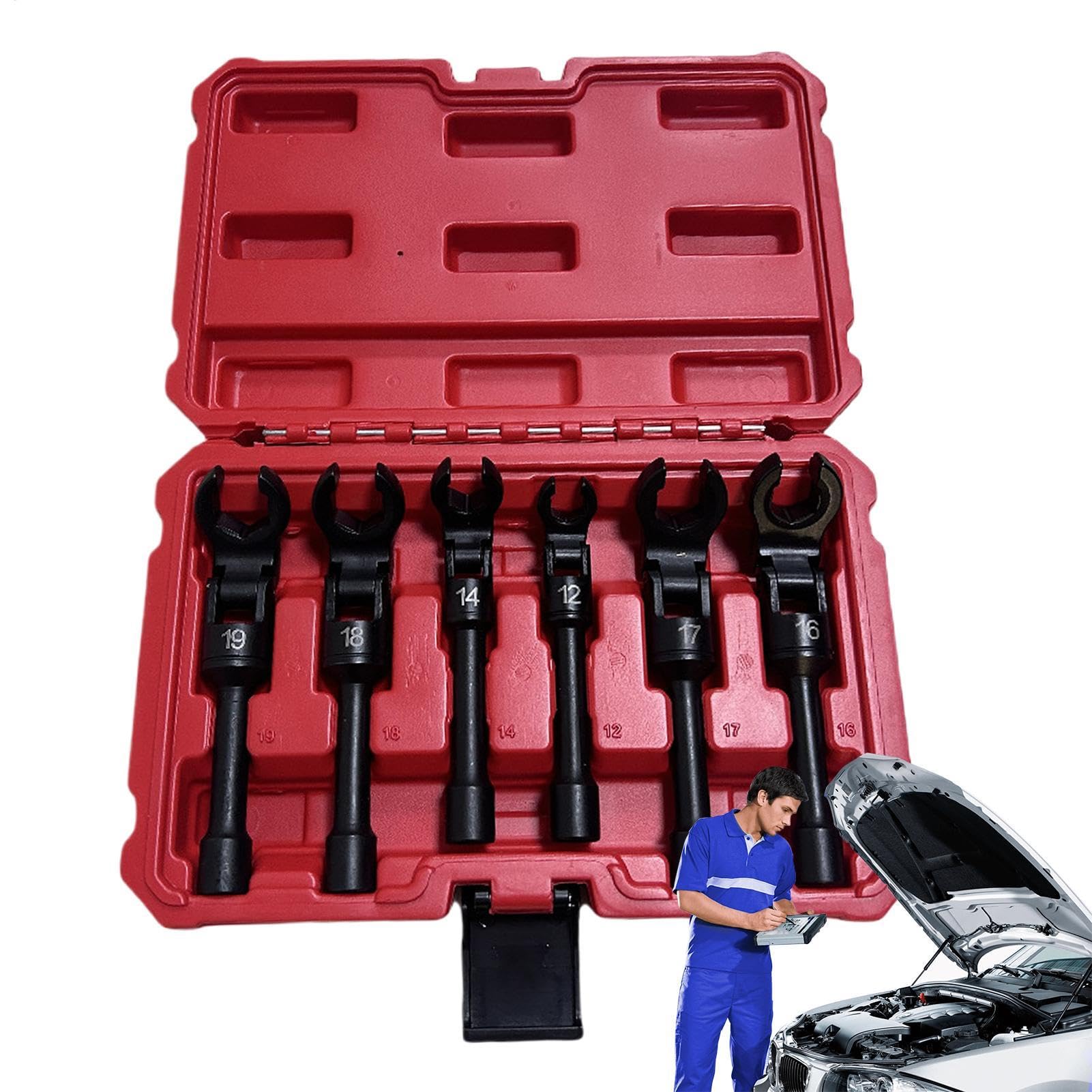Set di chiavi dinamometriche, set di chiavi dinamometriche, dinamometrica | flessibile, robusto acciaio al cromo vanadio, strumento di riparazione auto con scatola organizer