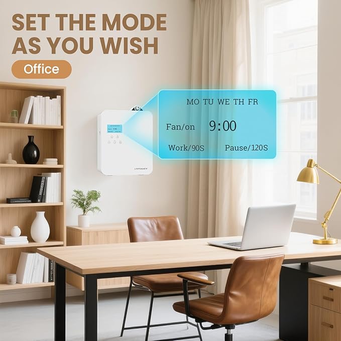 Difusor de Aromas URPOWER 300ml Sin Agua, Control por App, Cobertura 3000 Sq Ft miniatura 6