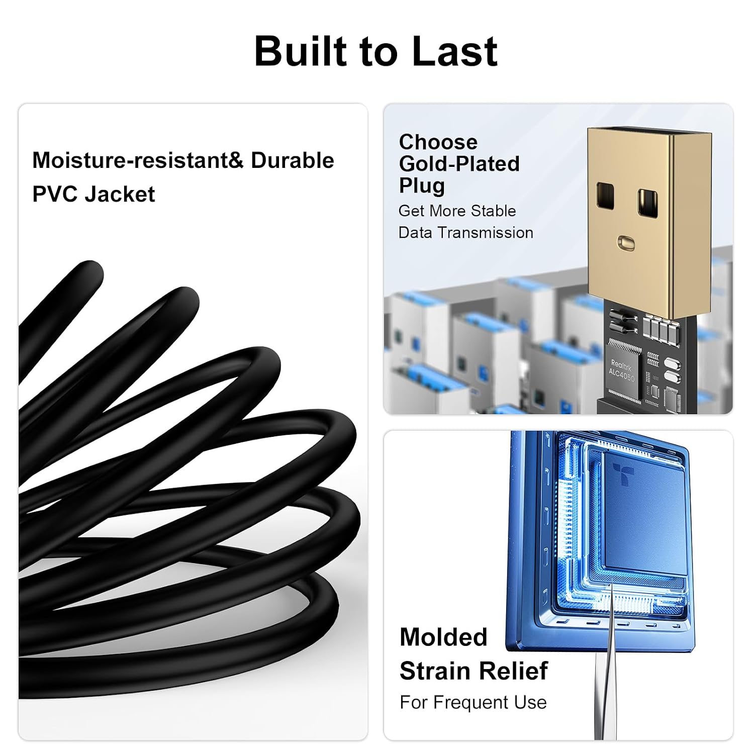 Extension Cord USB A to USB A Extender Cable 6FT,USB3.0 Extension Cables Type USB to A Cable Male to Female Cord High Data Transfer for HP Printer Webcam,USB Keyboard,Flash Drive,Hard Drive,Mouse thumbnail
