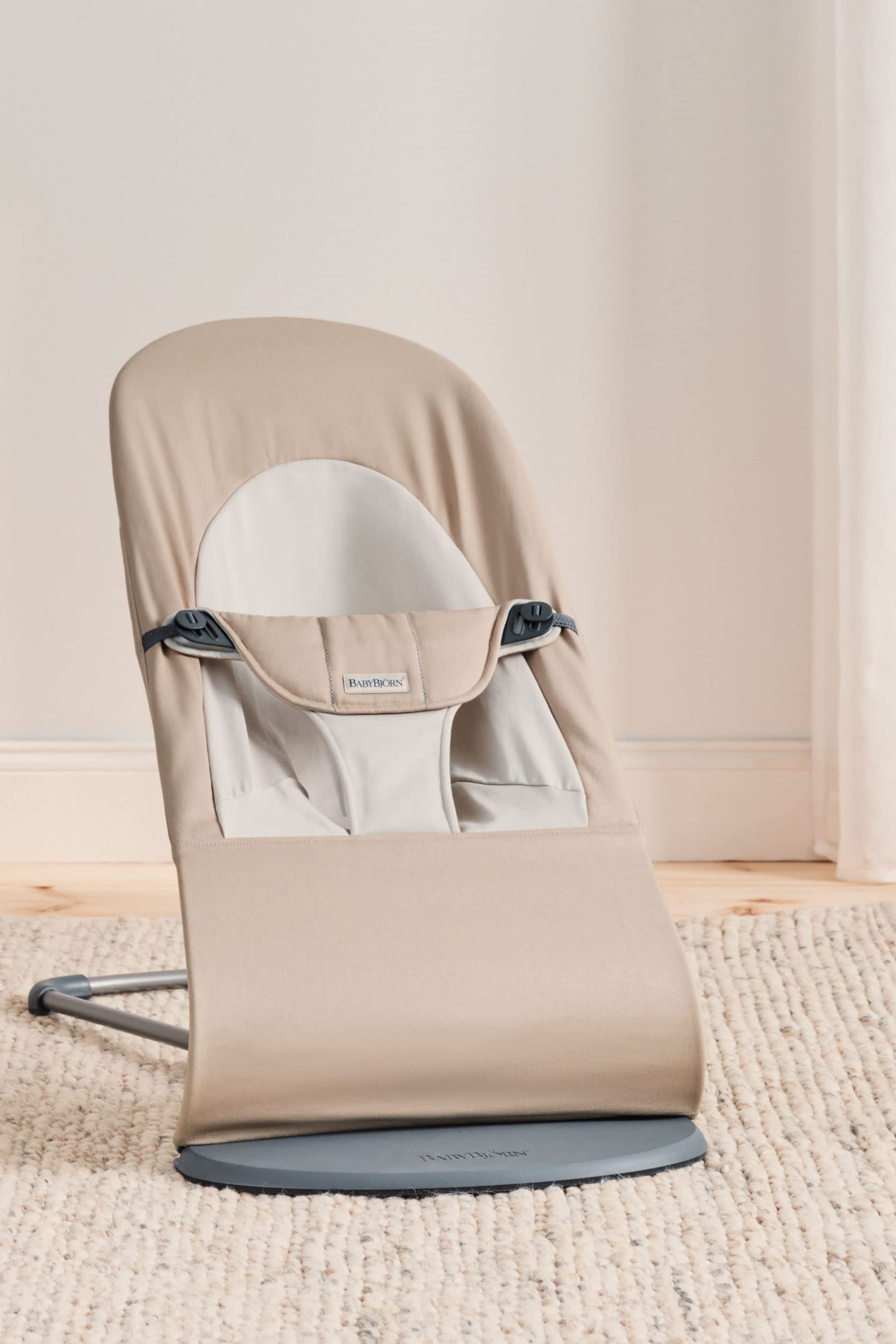 BabyBjörn Hamaca Balance Soft, Tejido, Caqui/Beige