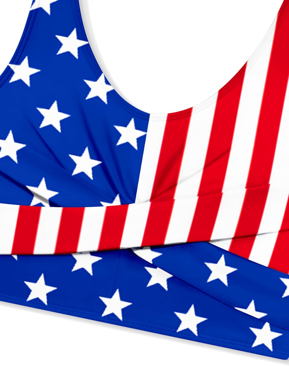 Qaoerde Girls Swimsuit Tropical Print Bikini Set with Ruffle Hem Two Piece Criss Cross Bathing Suits for Girls 7-14 Years - Image 4