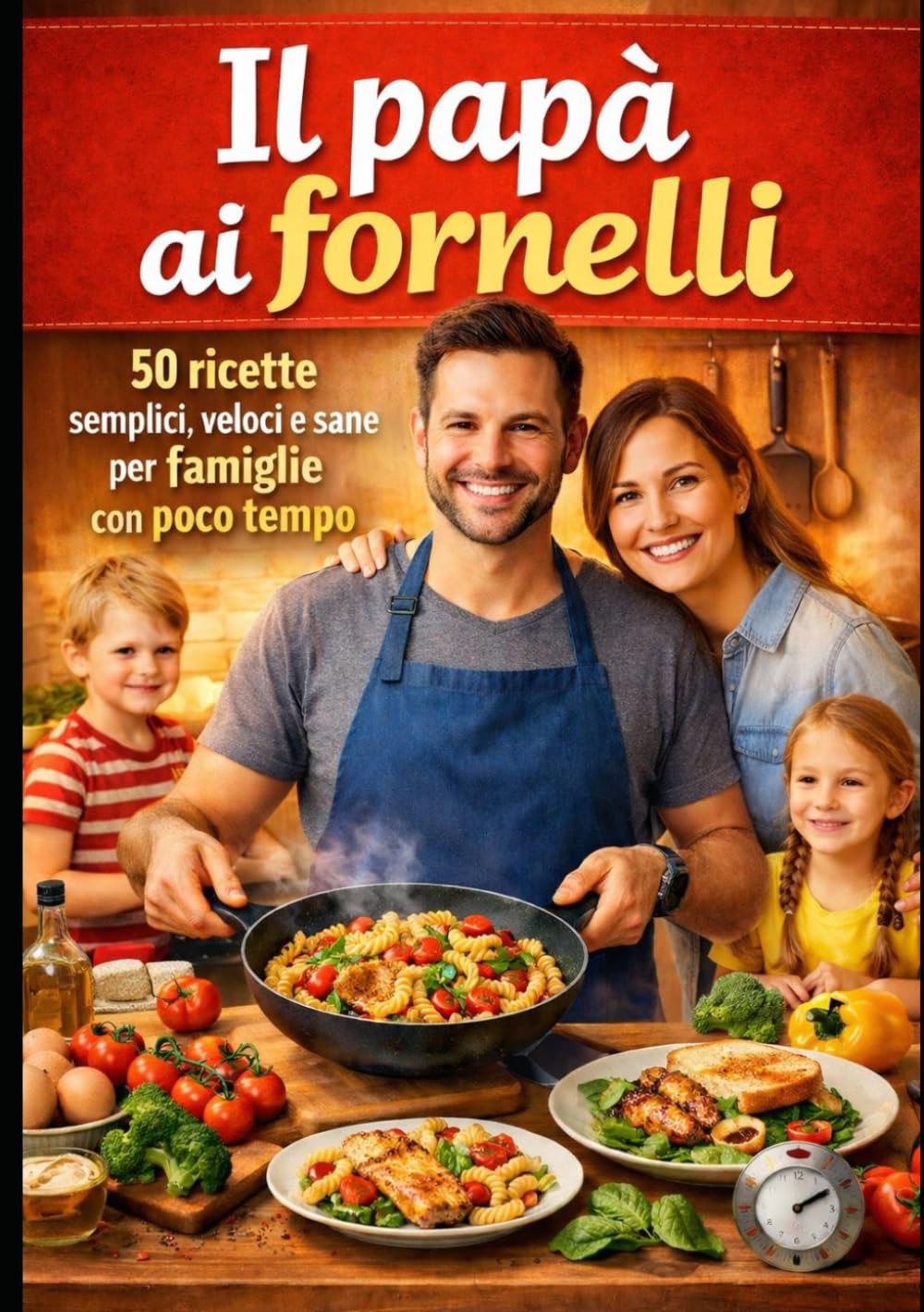 Il papà ai fornelli: 50 ricette semplici, veloci e sane per famiglie con poco tempo