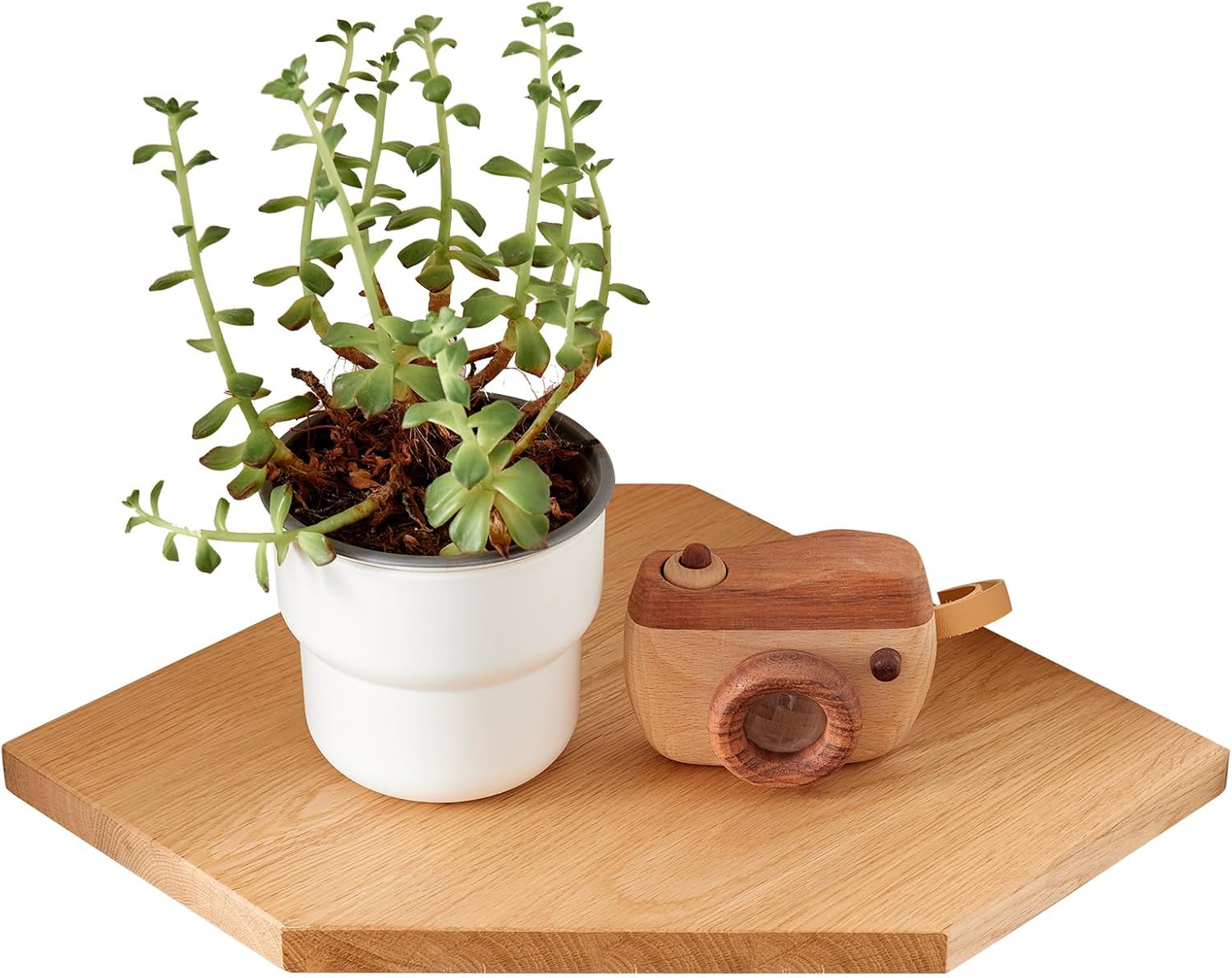 TRWISWDC Floating Corner Shelf Solid Oak Wood Corner Wall Shelf with Wire Hole for