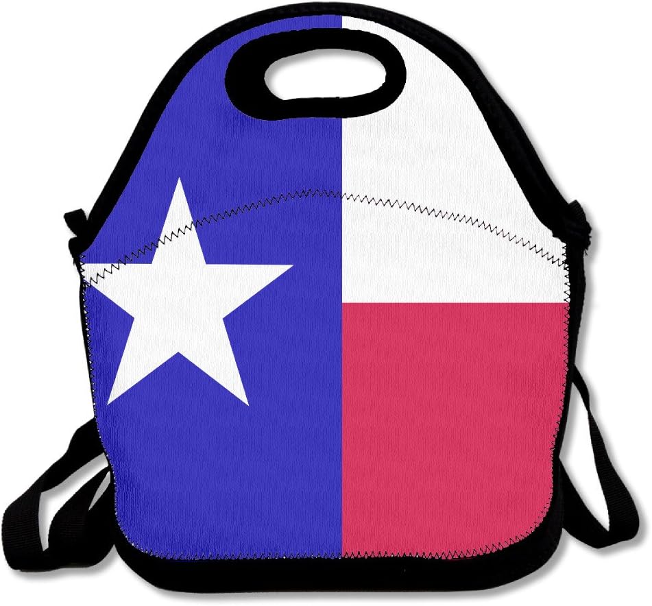 Texas Flag Easy To Carry Travel Essential Maintenance Lunch Bags