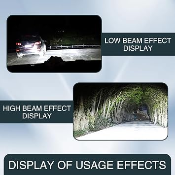 Pack-2 Car H11 Bulb, IP67 Waterproof 35W 3200LM Super Bright High Low Beam Bulb with Stents Base, 6000K 30000H Plug and Play Light Bulb Replacement, Unviersal for Cars (White)