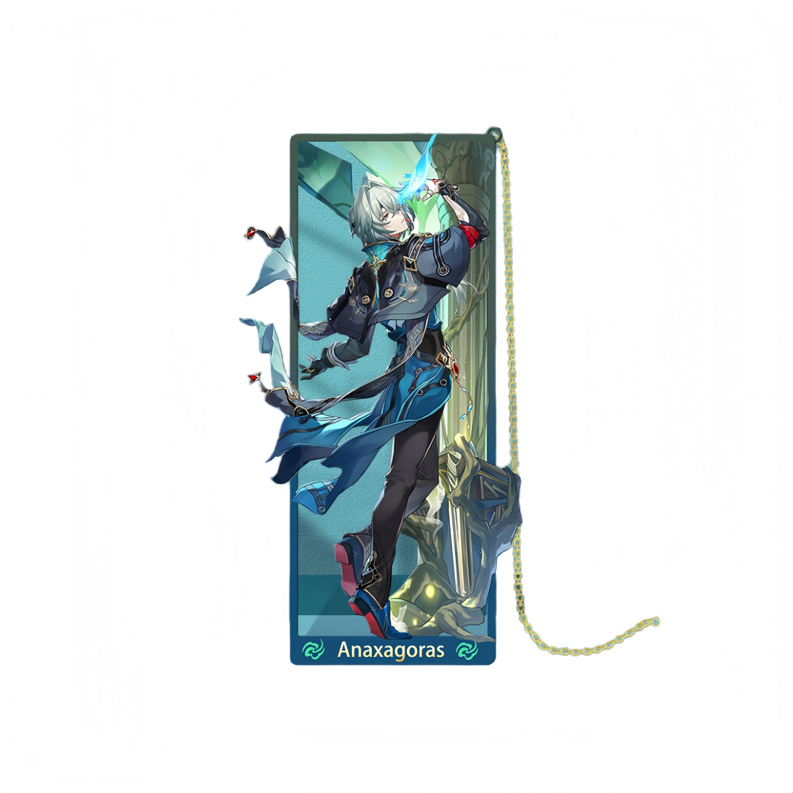 1PC Honkai: Star Rail Figure Metal Bookmark Game Bookmark with Chain Stationery Gift (Anaxagoras) โ image 1