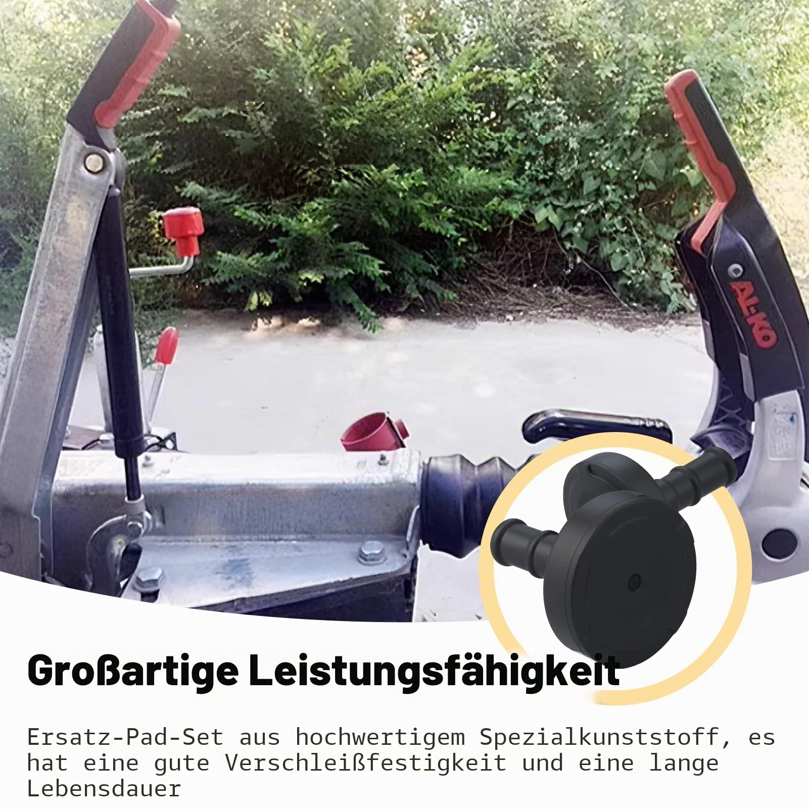 Reibbeläge set Kompatibel mit 2004 3004 3504 Caravan Front Hinter Reibbeläge und Seiten Reibbeläge ​​Bremsbelagsatz für Stabilisatoren​​ 1220755 691418 (14)