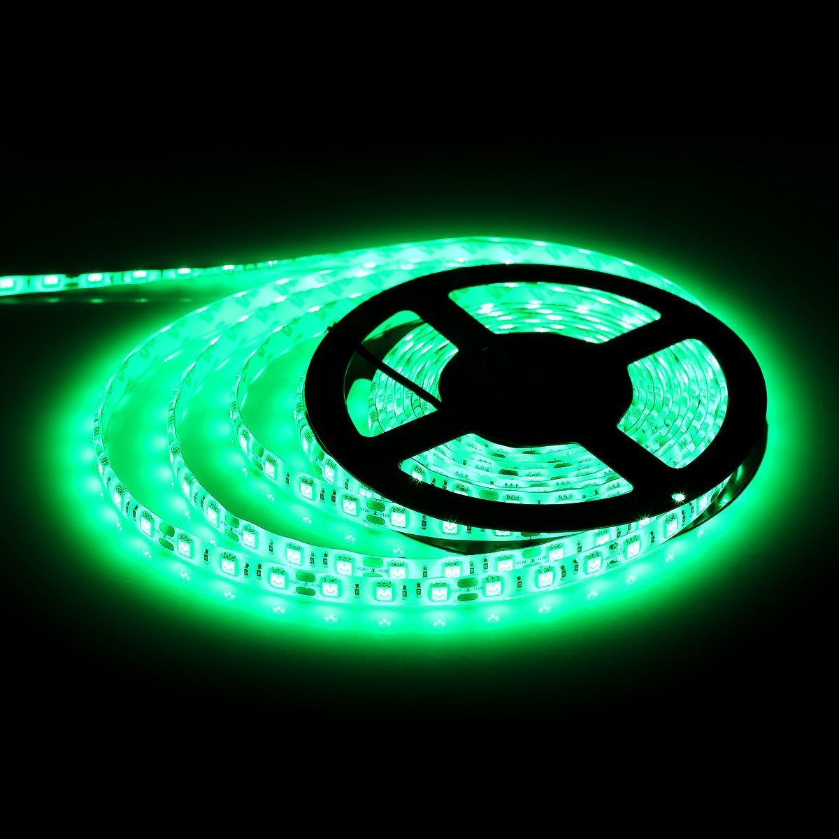 NachunLLC 16.4 Feet Green SMD 5050 Waterproof Led Strip lights, DC 12Volt LED Flexible Lighting Strip, 5 Meters 300Leds