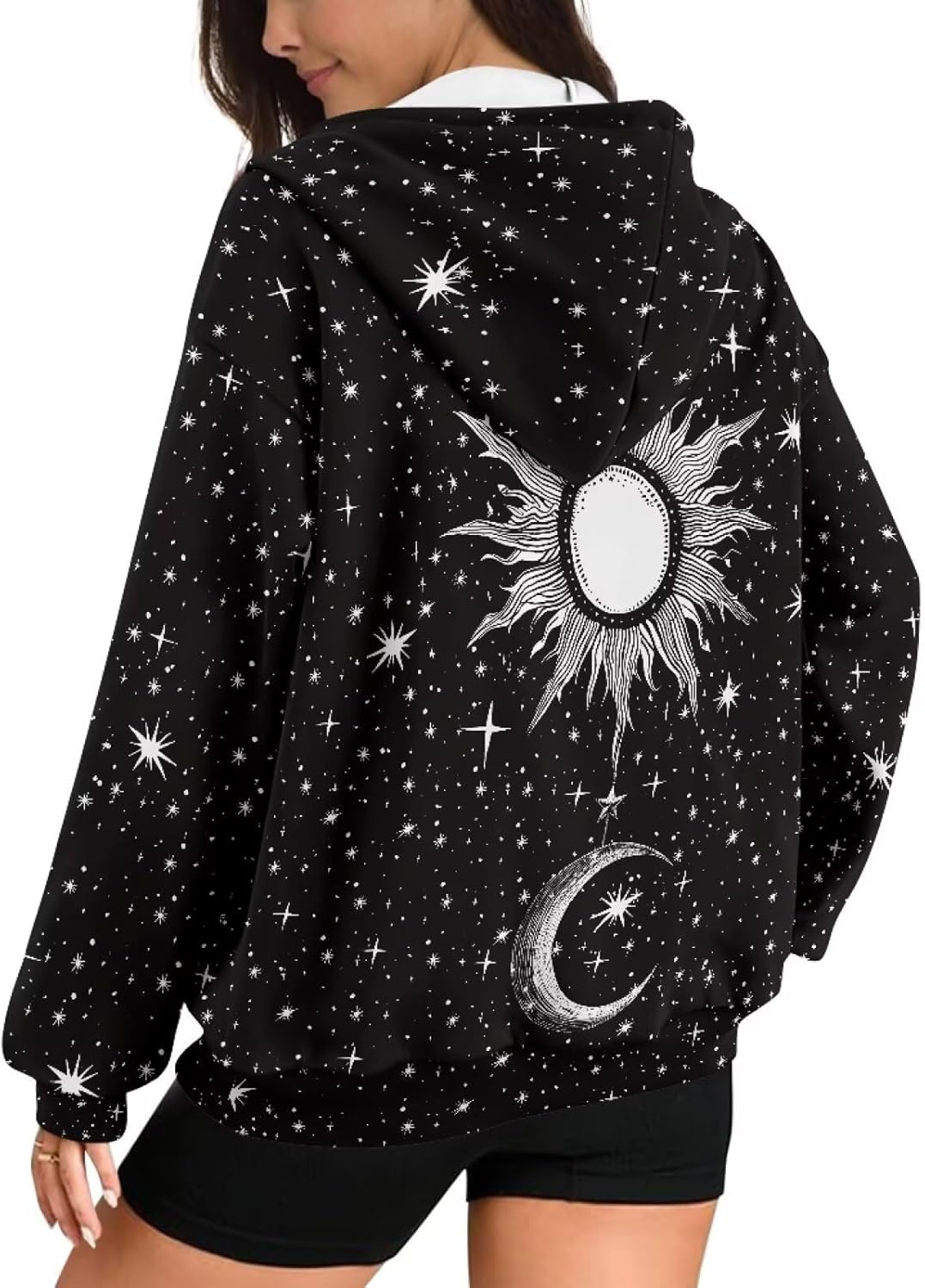 Showudesigns Zip Up Jackets for Women Plus Size Hoodies & Sweatshirts Fall Pullover Spring Tops