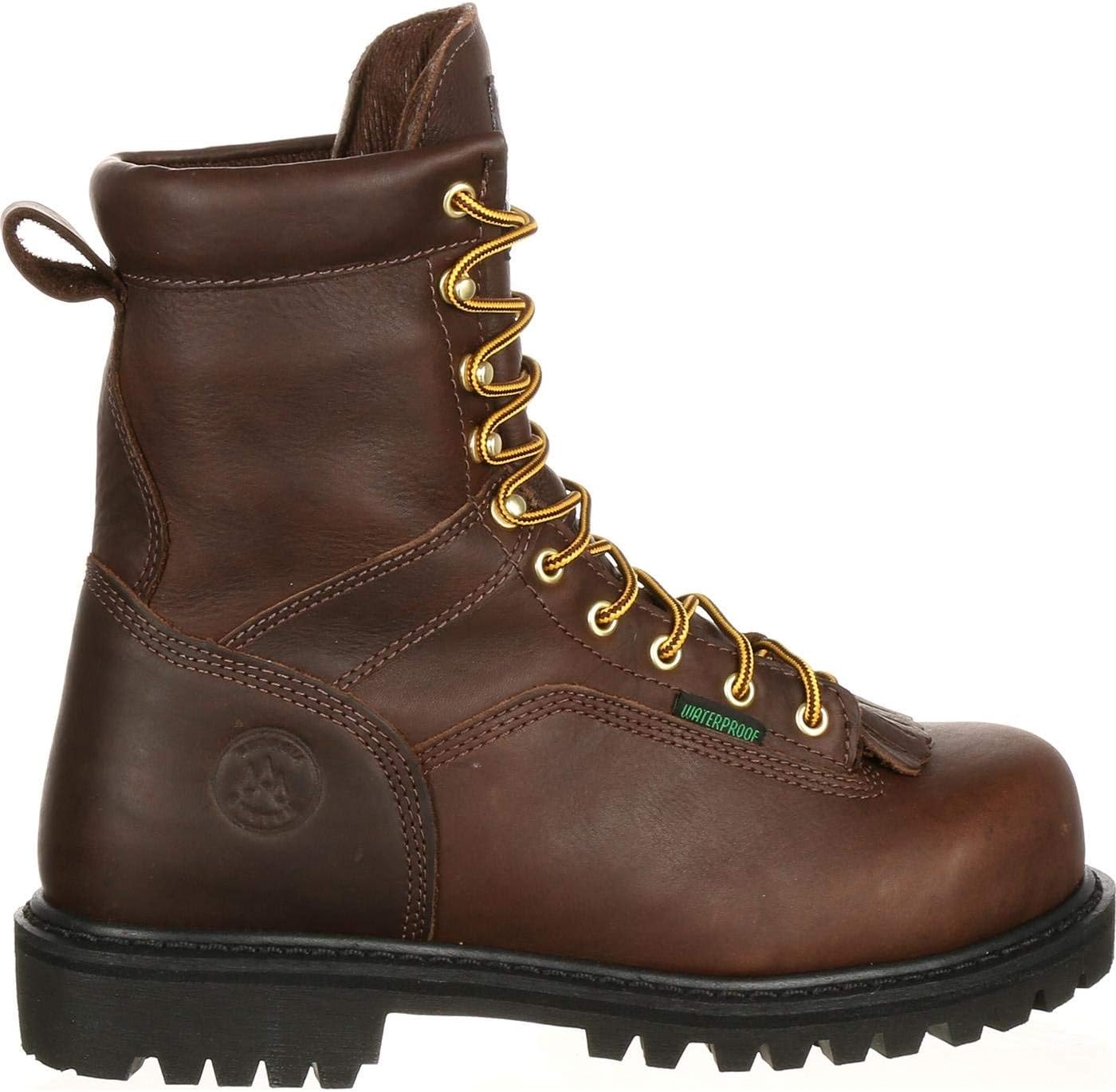 Georgia Boot Men's Lace-to-Toe Steel Toe Waterproof Work Boots - Image 7