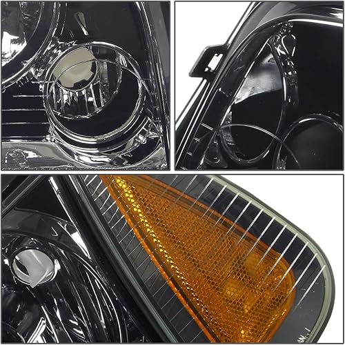 Miniatura 4 de Auto Dynasty Faro de esquina ámbar con carcasa ahumada estilo OE, lámparas de esquina, kit de herramientas compatible con Dodge Charger 06-10