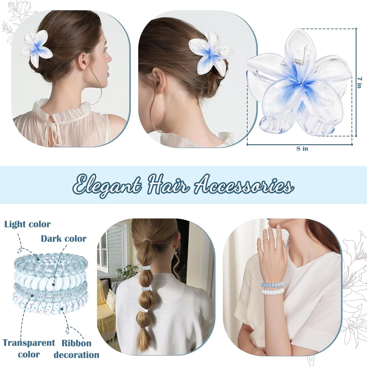 Happy Birthday Gifts for Teen Girls, Unique Gift Baskets for Women, Her, Self Care Thank You Get Well Valentines Day Present Set, 14pcs Cute Teenage Box for Friend Mom Sister Coworker (Blue) - Image 5