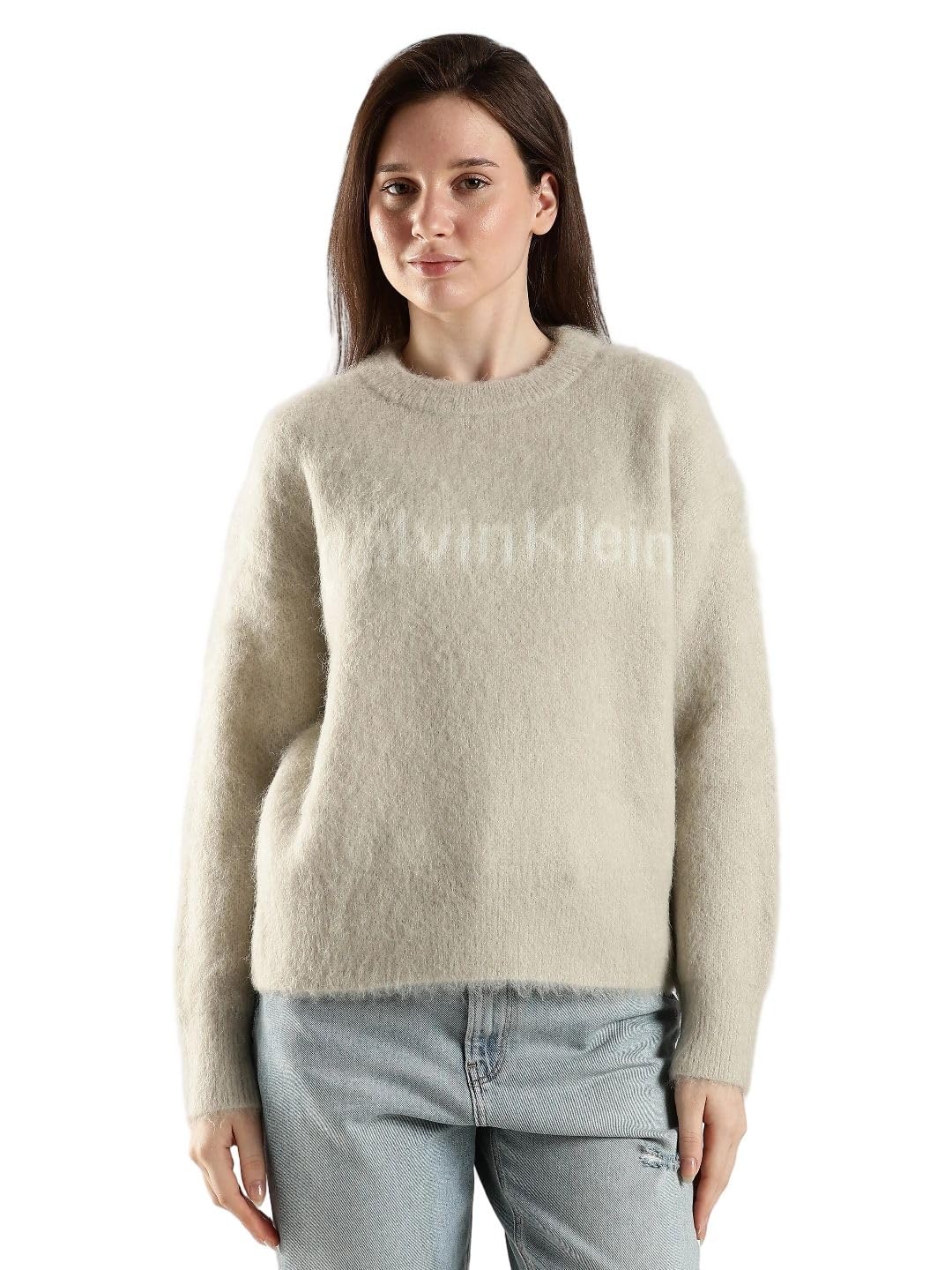 calvin klein jeans Regular fit Polyamide Crew Neck Sweater-picture-49