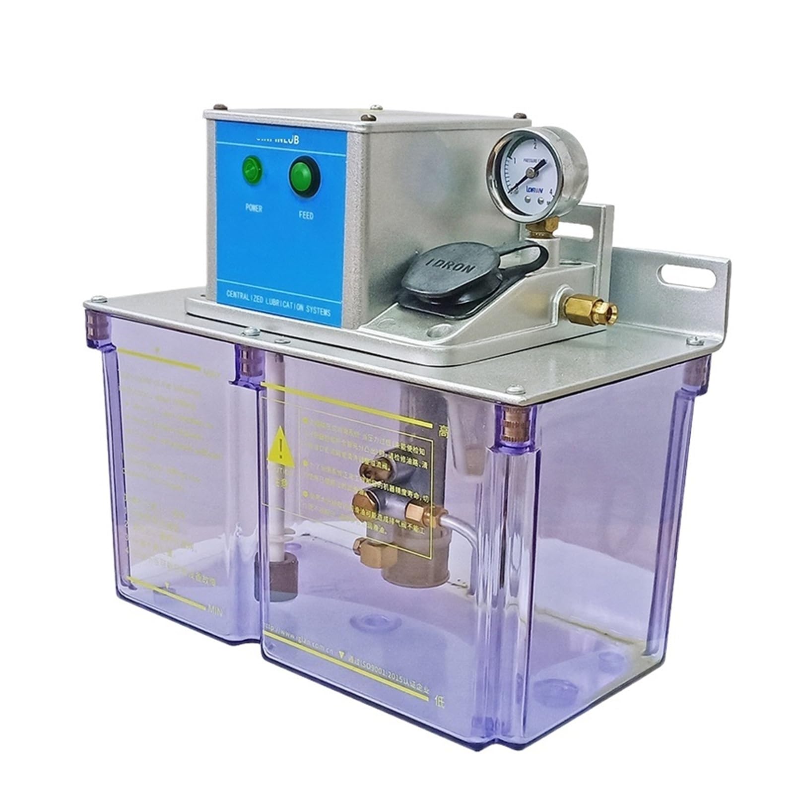 JDL2 4L Resistance Electric Motor Oil Lubrication Pump, Gear Pump, for Centralized Lubrication(110V,No Pressure Switch)