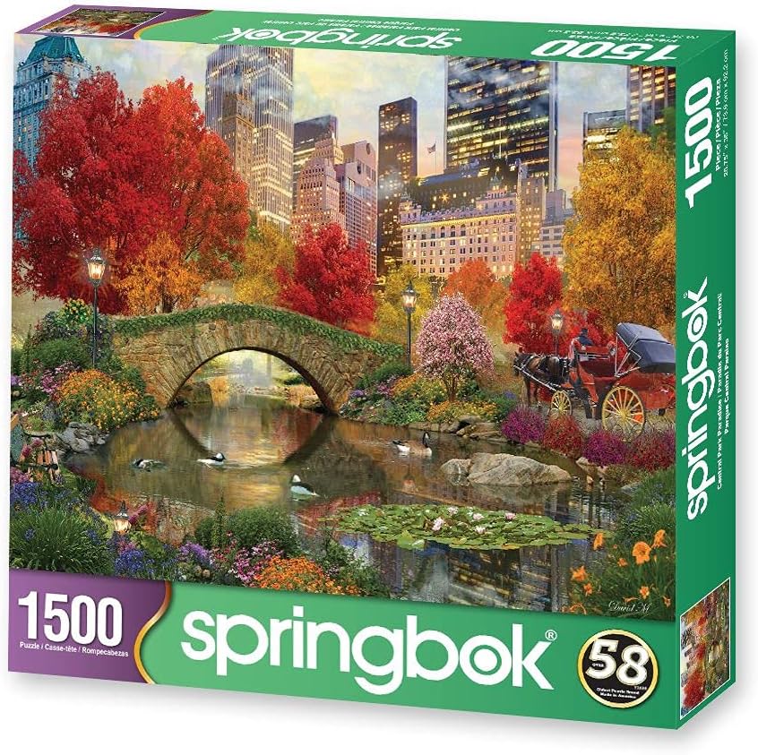 Springbok's 1500 Piece Jigsaw Puzzle Central Park Paradise - Made in USA