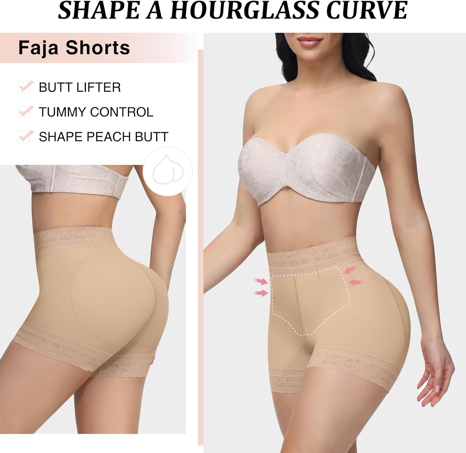 SHAPSHE Butt Lifter Panties Faja Shapewear for Women Tummy Control Shorts Seamless Thigh Slimming Compression Underwear - Image 4