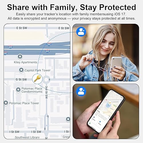 4 Packs Air Tracker Tag (Apple MFi Certified) Compatible with Apple Find My (iOS Only) Bluetooth Tracker, Smart Keys Finder and Item Locator with Waterproof Case for Wallet Luggage Pet Backpack(2-Pack)