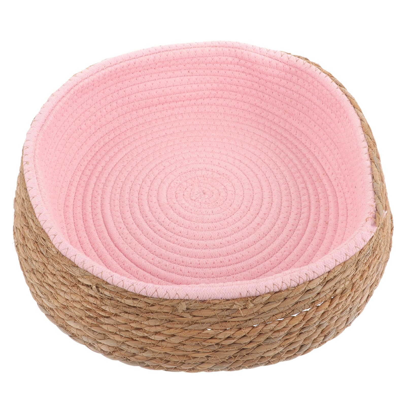 Nid de repos rond Homoyoyo en rotin tressé pour petit chien