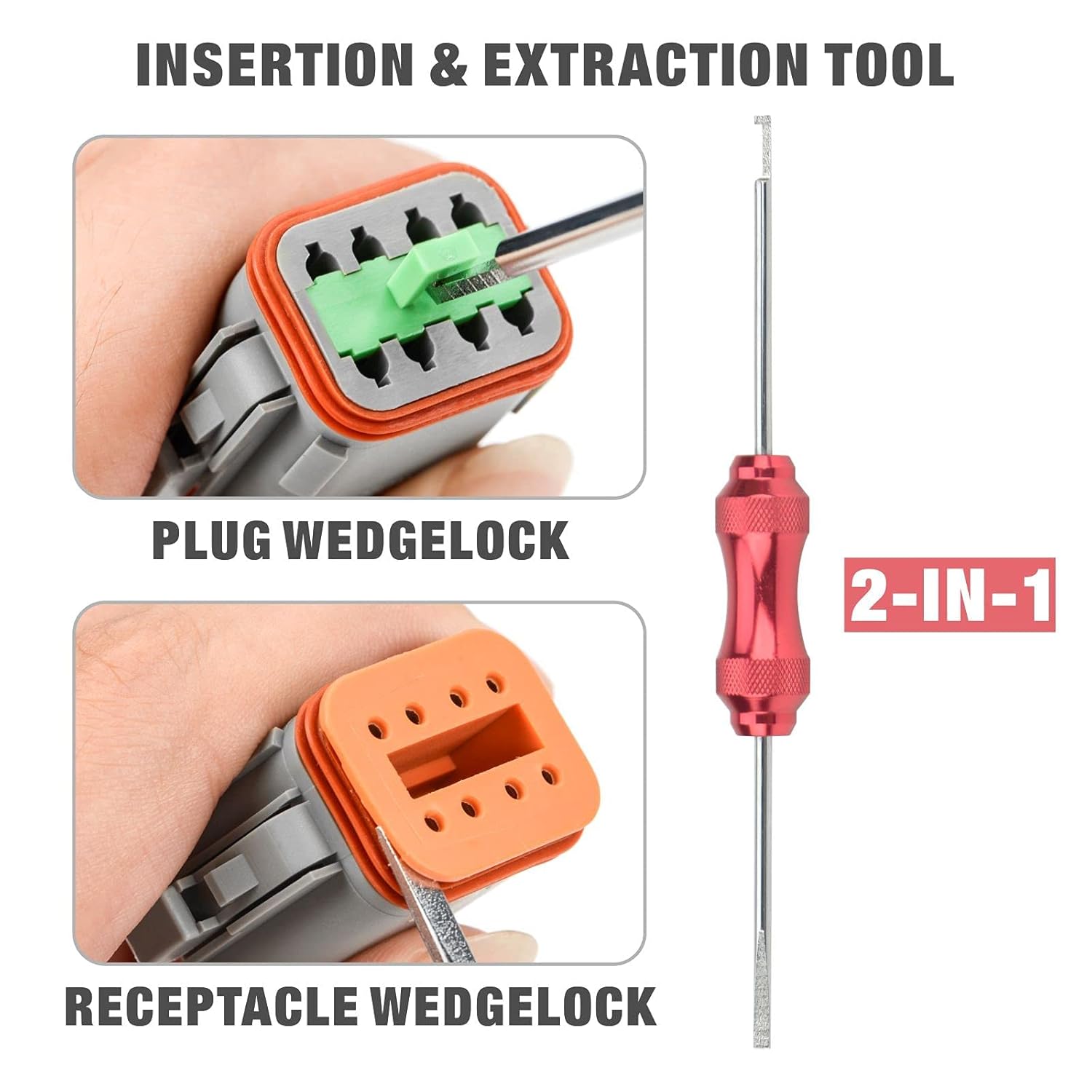 iCrimp Deutsch Crimper Kit & Deutsch DT Connector Kit, Stamped Contacts Bundle