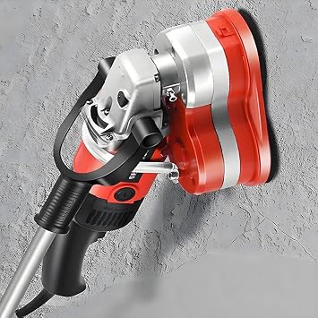Angle Grinder Concrete Grinder, 3 Head Floor Polisher Machine, 3800W Handheld Wall Floor Sander with 4 Different Grinding Discs, Safety Lock, For Grinding and Polishing,Withoutextensionrod