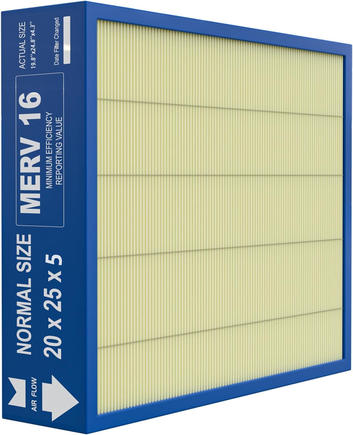 20x25x5 Merv 16 Pet Care Air Filter Compatible with Lennox X6675 and Lennox HCC20-28 Furnace HVAC System, Part Number HCF20-16, (actual size:19.8" x 24.8" x 4.3"）
