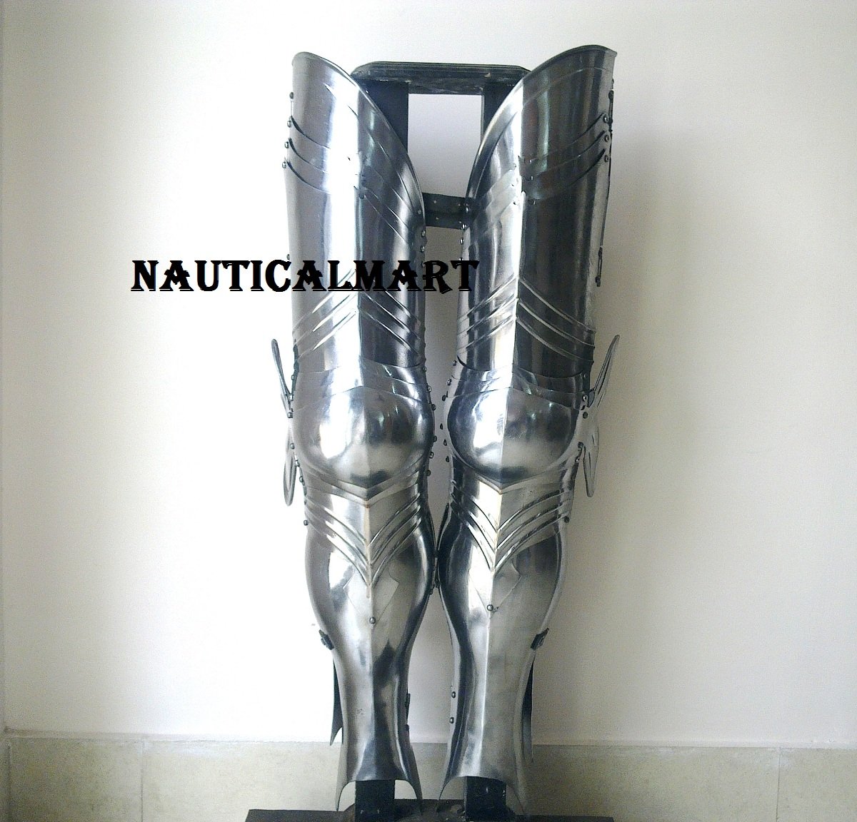 NauticalMart Medieval Armor Reenactment Steel Full Leg Guards